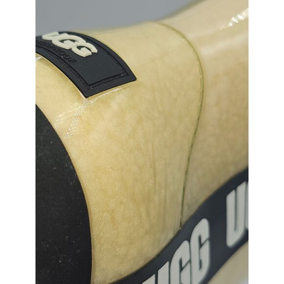 UGG Women's Natural/Black Rubber Classic Galaxy Bling Mini Boot Size 6 2940 - Picture 8 of 16